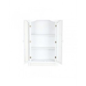 Stand Espositore Home ESPRIT Bianco Legno Cristallo 76 x 39 x 193 cm