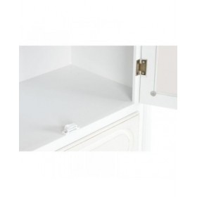 Stand Espositore Home ESPRIT Bianco Legno Cristallo 76 x 39 x 193 cm