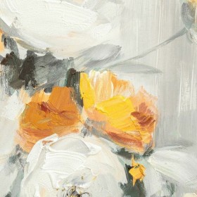 Quadro DKD Home Decor 90 x 3,7 x 90 cm Fiori Cottage (2 Unità)