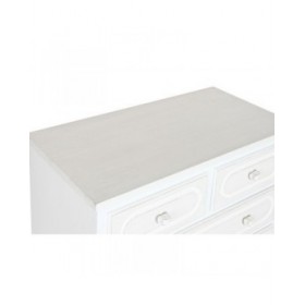 Cassettiera Home ESPRIT Bianco Beige Romantico 80 x 42 x 105 cm