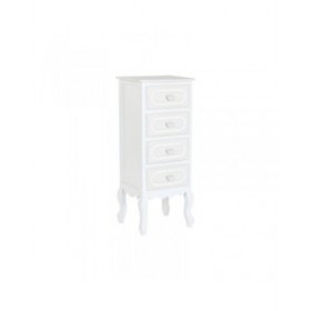Cassettiera Home ESPRIT Bianco Romantico 40 x 36 x 100 cm