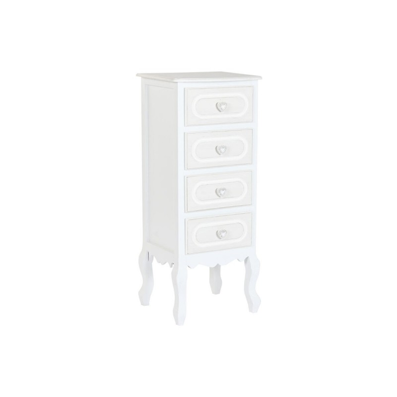 Cassettiera Home ESPRIT Bianco Romantico 40 x 36 x 100 cm
