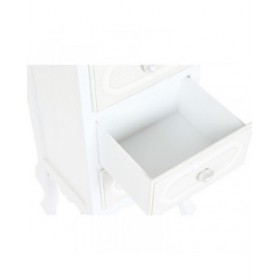 Cassettiera Home ESPRIT Bianco Romantico 40 x 36 x 100 cm
