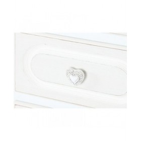 Cassettiera Home ESPRIT Bianco Romantico 40 x 36 x 100 cm