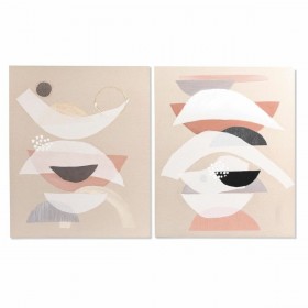 Quadro DKD Home Decor 75,5 x 3,7 x 100 cm Astratto Moderno (2 Unità)
