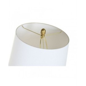 Lampada da Terra Home ESPRIT Bianco Dorato 220 V 43 x 43 x 170 cm