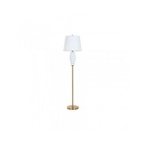Lampada da Terra Home ESPRIT Bianco Dorato 220 V 43 x 43 x 170 cm