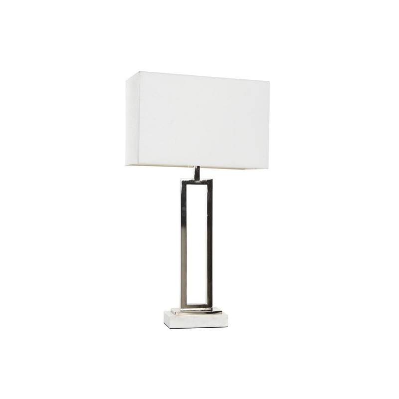 Lampada da tavolo Home ESPRIT Bianco Argentato 50 W 220 V