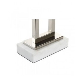 Lampada da tavolo Home ESPRIT Bianco Argentato 50 W 220 V