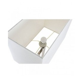 Lampada da tavolo Home ESPRIT Bianco Argentato 50 W 220 V
