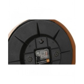 Orologio da Parete Home ESPRIT Marrone Naturale PVC Legno 30 x 4,7 x 30 cm (2 Unità)