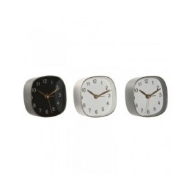 Orologio da Tavolo Home ESPRIT Bianco Nero Grigio Dorato Moderno (3 Unità)