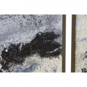 Quadro DKD Home Decor 79 x 2,5 x 79 cm Astratto Moderno (4 Pezzi)