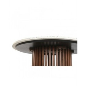 Tavolo da Pranzo Home ESPRIT Legno di acacia Terrazzo 130 x 130 x 76 cm