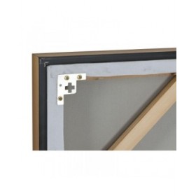 Quadro Home ESPRIT Bianco Beige Dorato Moderno Città 90 x 3,5 x 120 cm (2 Unità)