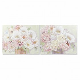 Quadro DKD Home Decor Vaso 100 x 3 x 80 cm Shabby Chic (2 Unità)