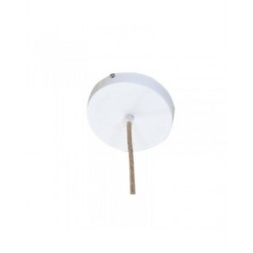 Lampadario Home ESPRIT Bicolore Juta Corda Ferro 25 W 50 x 50 x 54 cm