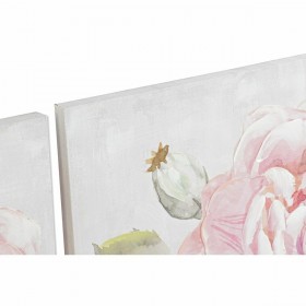 Quadro DKD Home Decor 120 x 3 x 60 cm Fiori Shabby Chic (2 Unità)