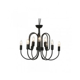 Lampadario Home ESPRIT Nero Metallo 54 x 54 x 46 cm