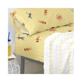 Lenzuolo con angoli HappyFriday MR FOX Multicolore 105 x 200 x 32 cm