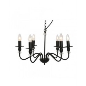 Lampadario Home ESPRIT Nero Metallo 25 W 54 x 54 x 46 cm