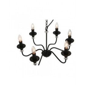 Lampadario Home ESPRIT Nero Metallo 25 W 54 x 54 x 46 cm