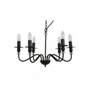 Lampadario Home ESPRIT Nero Metallo 25 W 54 x 54 x 46 cm
