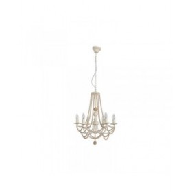Lampadario Home ESPRIT Marrone Chiaro Metallo Ferro Pino 25 W 57 x 28 x 57 cm