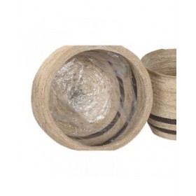 Vaso Home ESPRIT Marrone Fibra Arabo 60 x 60 x 52 cm (4 Unità)