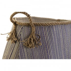 Cestino DKD Home Decor 40 x 40 x 45 cm Fibra naturale (2 Unità)