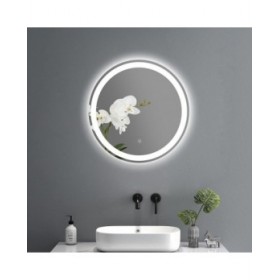 Specchio da parete Home ESPRIT Cristallo 80 x 0,5 x 80 cm