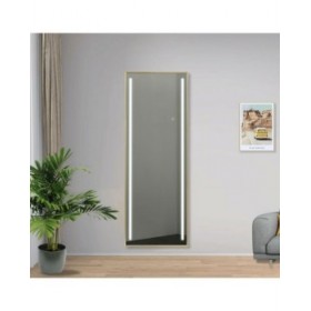 Specchio spogliatoio Home ESPRIT Dorato Alluminio 60 x 5 x 165 cm