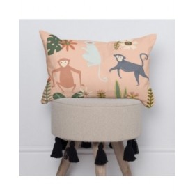 Fodera per cuscino HappyFriday Mr Fox Jungle Life Multicolore 50 x 30 cm