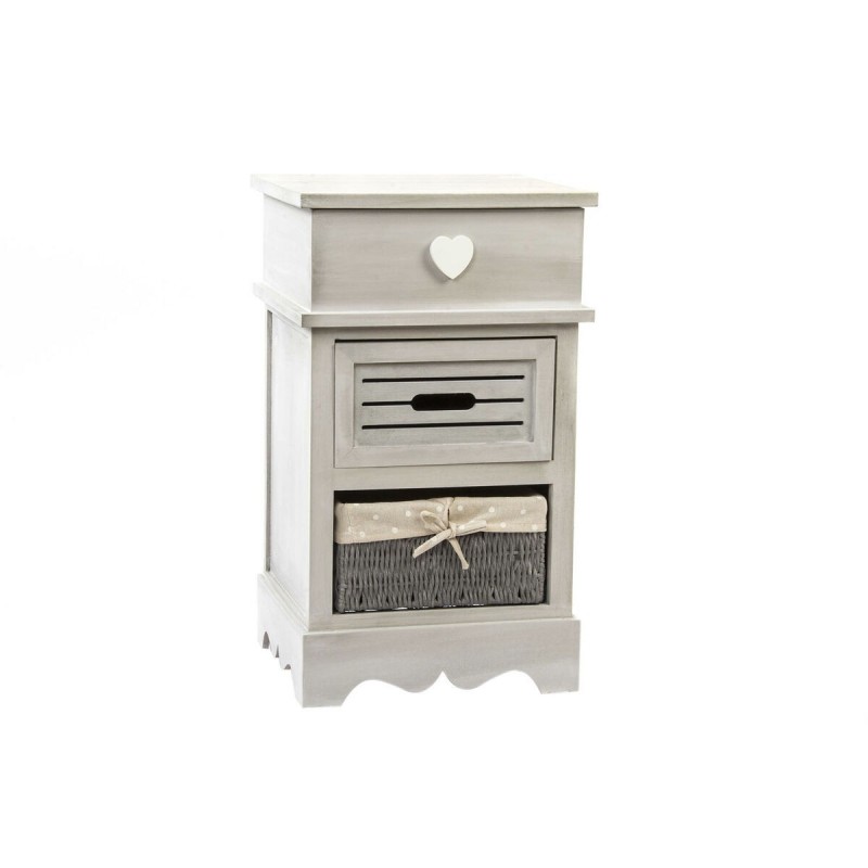 Cassettiera DKD Home Decor Beige Grigio Legno Metallo 30 x 40 cm 36 x 31 x 61 cm