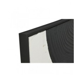 Quadro Home ESPRIT Bianco Nero Astratto 103 x 4,3 x 143 cm (2 Unità)