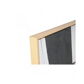 Quadro Home ESPRIT Bianco Nero Beige Astratto 103 x 4,3 x 143 cm (2 Unità)