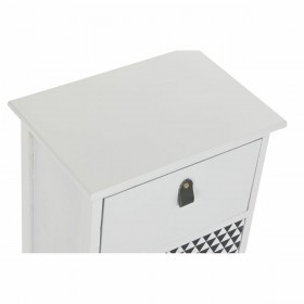 Cassettiera DKD Home Decor Grigio Bianco Legno di  paulownia (36 x 25 x 44,5 cm)