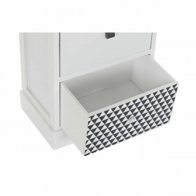 Cassettiera DKD Home Decor Grigio Bianco Legno di  paulownia (36 x 25 x 44,5 cm)