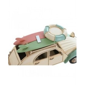 Statua Decorativa Home ESPRIT Azzurro Verde Rosa Vintage 28 x 11 x 11,5 cm (3 Unità)