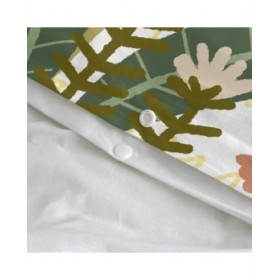Set di copripiumino HappyFriday Mr Fox Jungle life  Multicolore Singolo 2 Pezzi