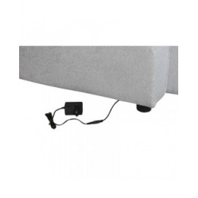 Divano Letto Home ESPRIT Grigio chiaro Moderno 220 x 153 x 88 cm