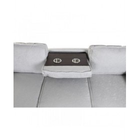 Divano Letto Home ESPRIT Grigio chiaro Moderno 220 x 153 x 88 cm