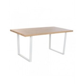 Tavolo da Pranzo Home ESPRIT Marrone Nero Ferro Legno MDF 160 x 90 x 75 cm