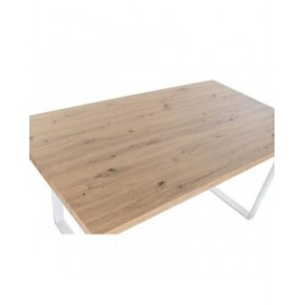 Tavolo da Pranzo Home ESPRIT Marrone Nero Ferro Legno MDF 160 x 90 x 75 cm