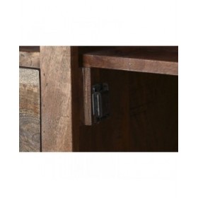 Stand Espositore Home ESPRIT Marrone Cristallo Legno di mango 165 x 45 x 210 cm
