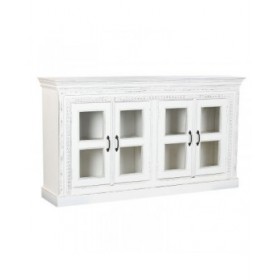Credenza Home ESPRIT Bianco Cristallo Legno di mango 180 x 40 x 100 cm