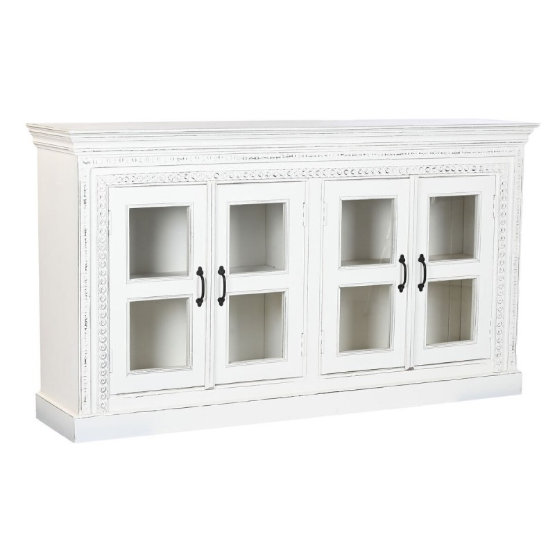 Credenza Home ESPRIT Bianco Cristallo Legno di mango 180 x 40 x 100 cm