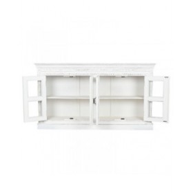 Credenza Home ESPRIT Bianco Cristallo Legno di mango 180 x 40 x 100 cm