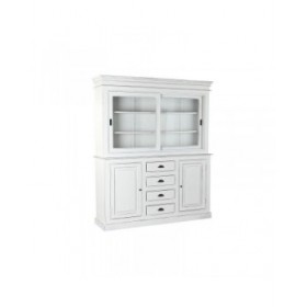 Stand Espositore Home ESPRIT Bianco Cristallo Legno di mango 170 x 45 x 200 cm