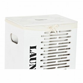 Set di Cesti DKD Home Decor Bianco Nero Beige Legno MDF 40 x 30 x 56 cm (5 Pezzi) (5 Unità)